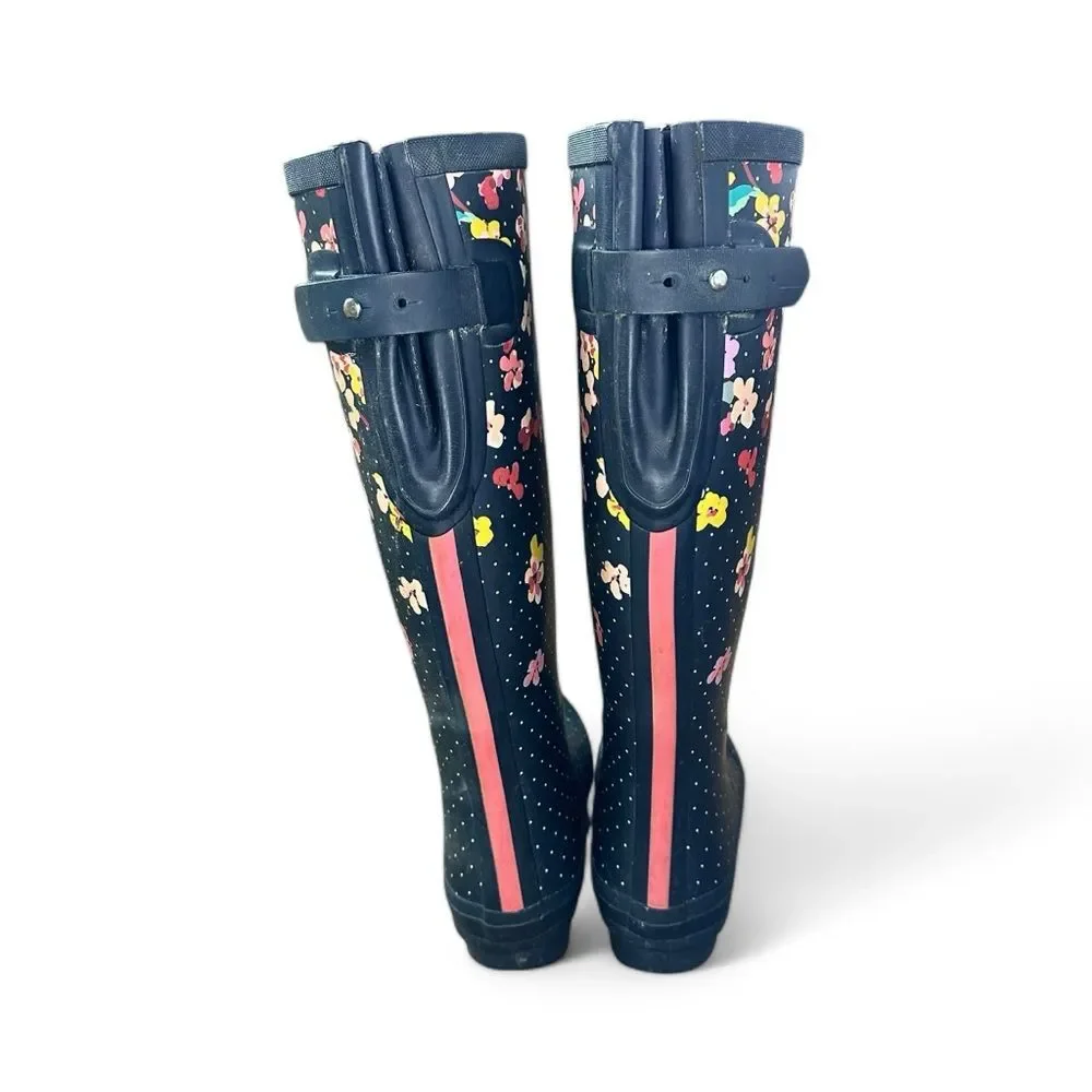 Joules Welly' Print Rain Boot - Navy Blossom 5